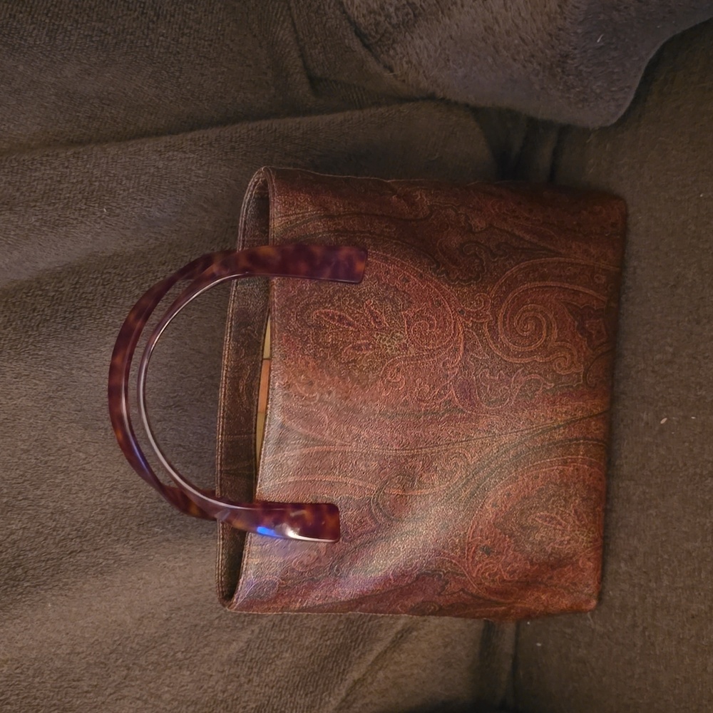 Etro Rich Brown Paisley Tote
